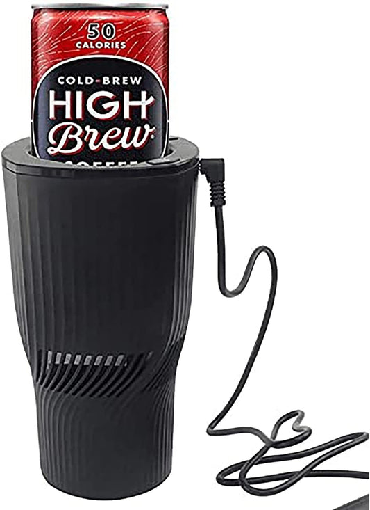 Car Cup Holder 2-in-1 Coffee Warmer Drink Cooler Smart Car Tumbler Holder Gift for Car Lover(Matt Black)