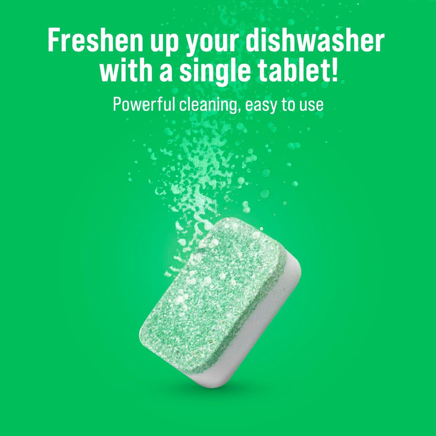 Rockin' Green Dishwasher Cleaner Tablets (24 Pack) - Septic Safe Dishwasher Cleaning Tablets Dishwasher Cleaner and Deodorizer Dishwashers Tablet Remove Build Up with Citric Acid (Sweet Child O'Lime)
