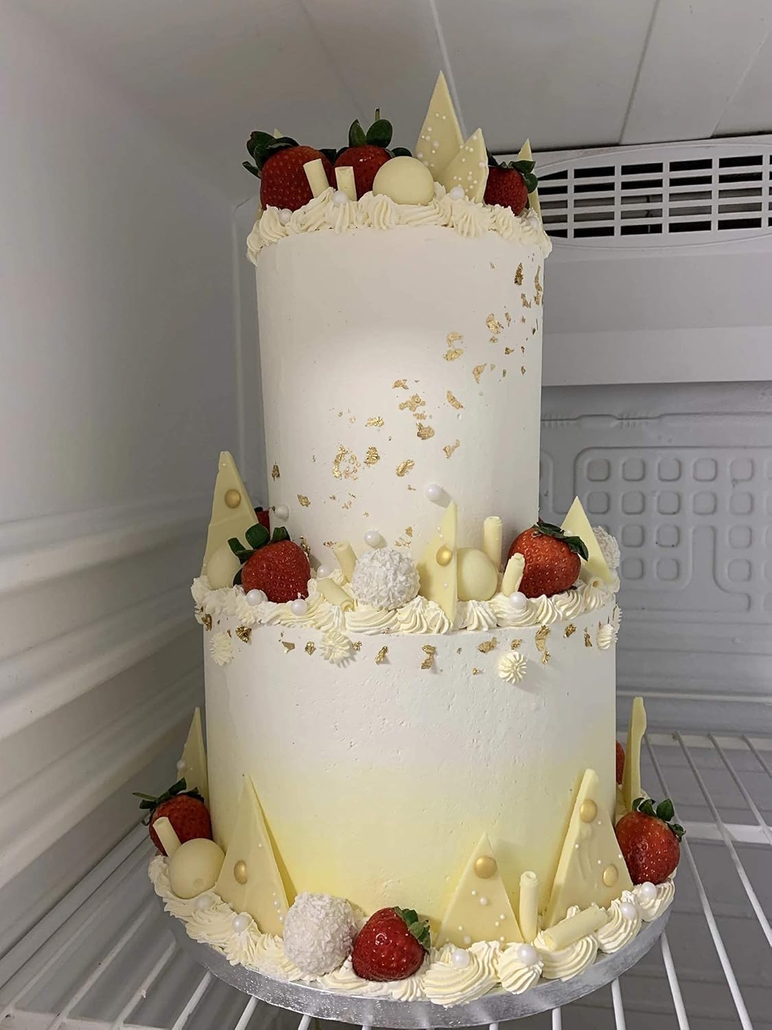 10inch Metal Cake Scraper，Stainless Steel Cake Edge Smoother for Buttercream, Cake Decorating Comb