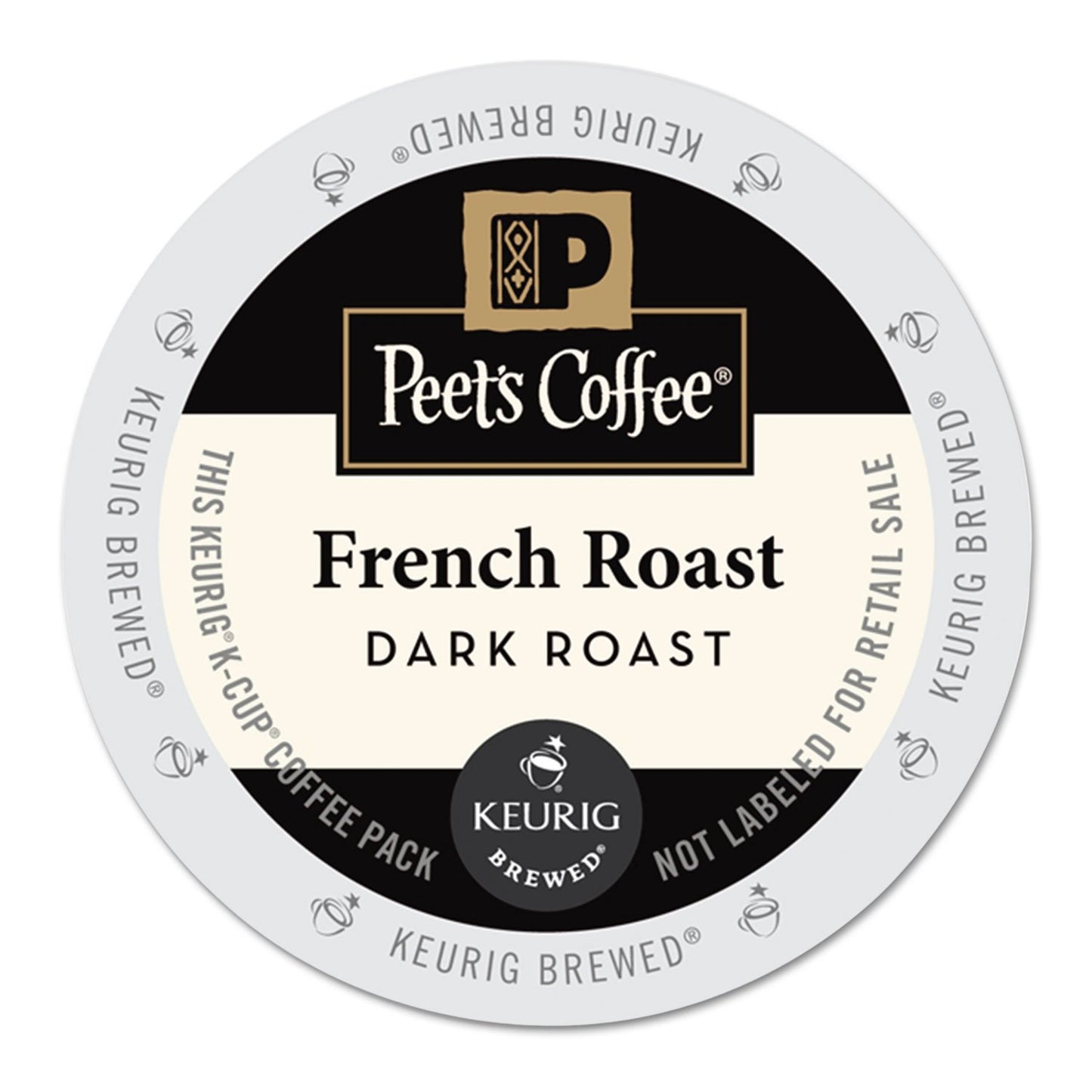 Peet's Coffee French Roast, Dark Roast, 22 Count Single Serve K-Cup Coffee Pods for Keurig Coffee Maker