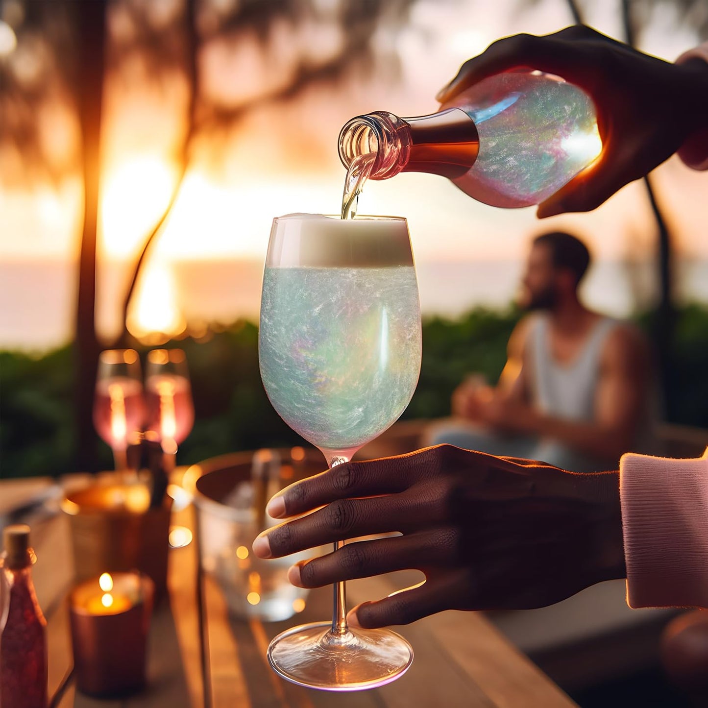 Green Iridescent Brew Glitter Edible Glitter for Drinks, Cocktails, Beer, Garnish Glitter & Beverages || 100% Edible & Food Grade | Vegan, Gluten, Nut Free (25g Spray Pump, Green Iridescent)