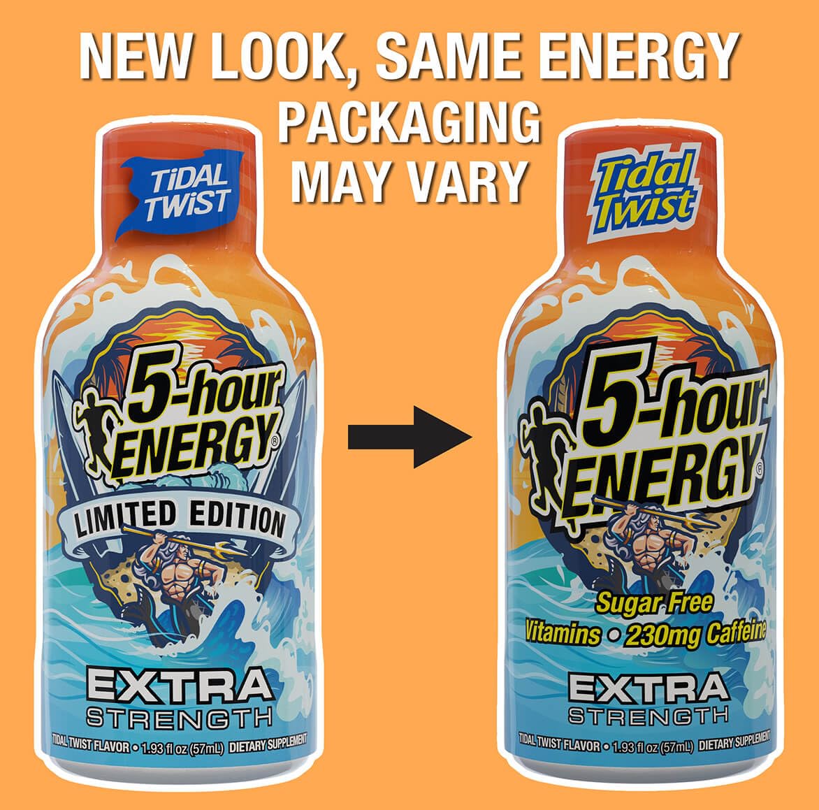 5-hour ENERGY Extra Strength Energy Shot, Tidal Twist (1.93 oz., 30 Count), Zero Calories & Sugar-Free 230 mg Caffeinated Energy Shot, Amino Acids & B Vitamins, Dietary Supplements, , Pina-Colada Flavor