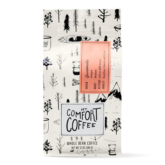 Mt Comfort Coffee Guatemala Medium Roast - Exceptional Arabica Beans from Guatemala, Medium Roasted for a Balanced Flavor - Premium Whole Bean Coffee Delight