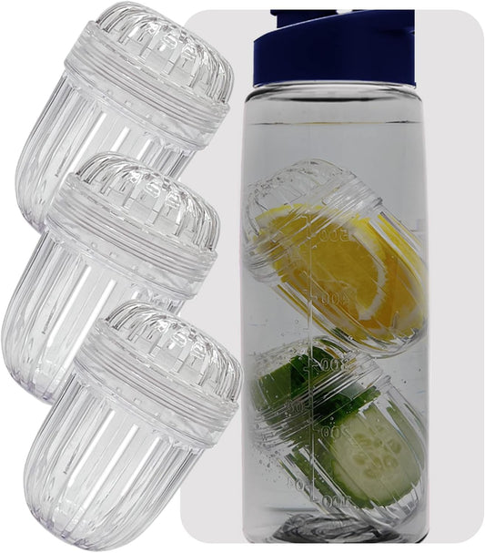 3PCS Fruit Infuser Insert for Wide Mouth Water Bottles,Compatible with Stanley,Hydro Flask, Iron Flask, Takeya, ThermoFlask