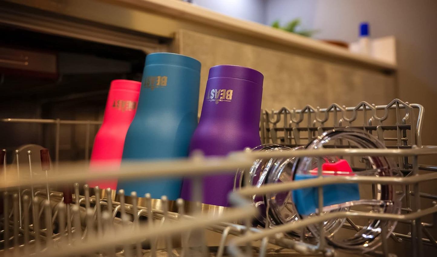 Beast 30 oz Tumbler Stainless Steel Vacuum Insulated Coffee Ice Cup Double Wall Travel Flask (Cupcake Pink)