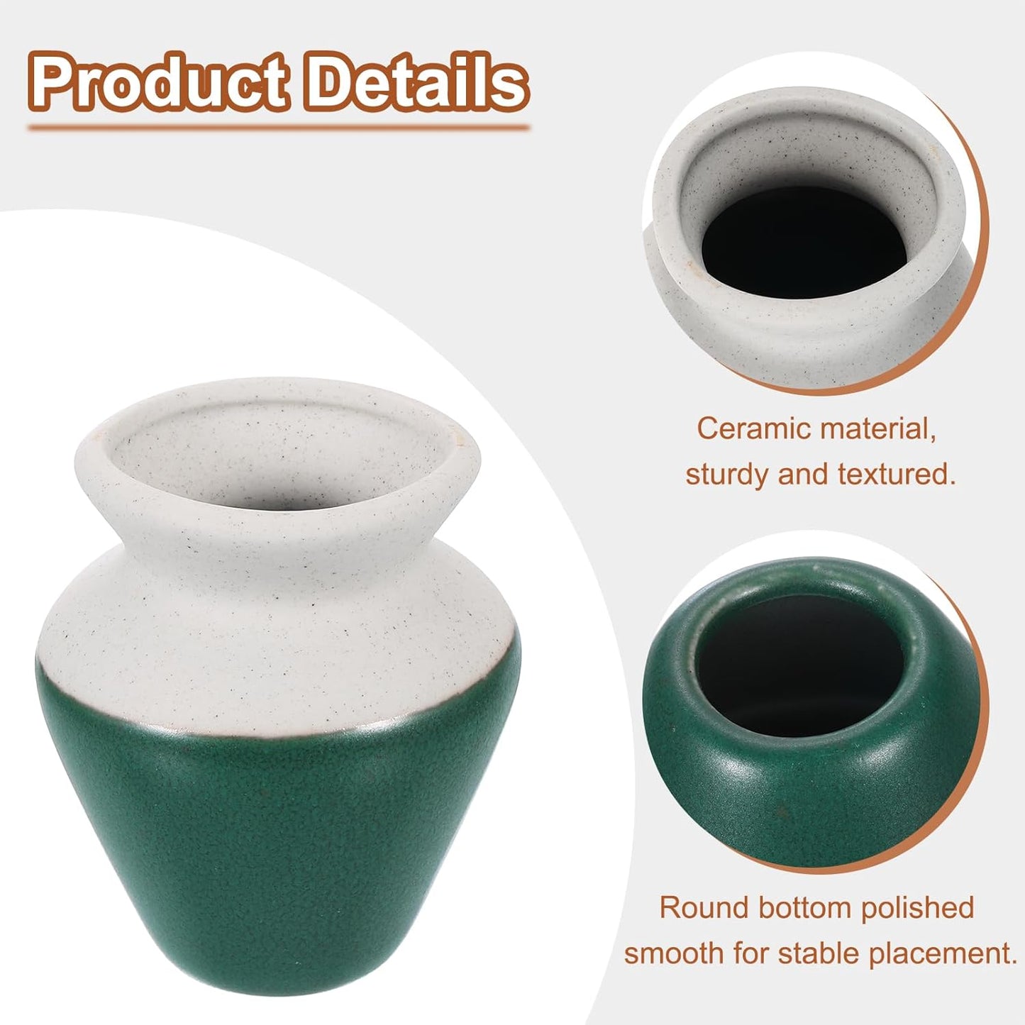 HARFINGTON Ceramic Chasen Stand 66mm Matcha Whisk Holder, Traditional Matcha Tea Chasen Holder, Dark Green