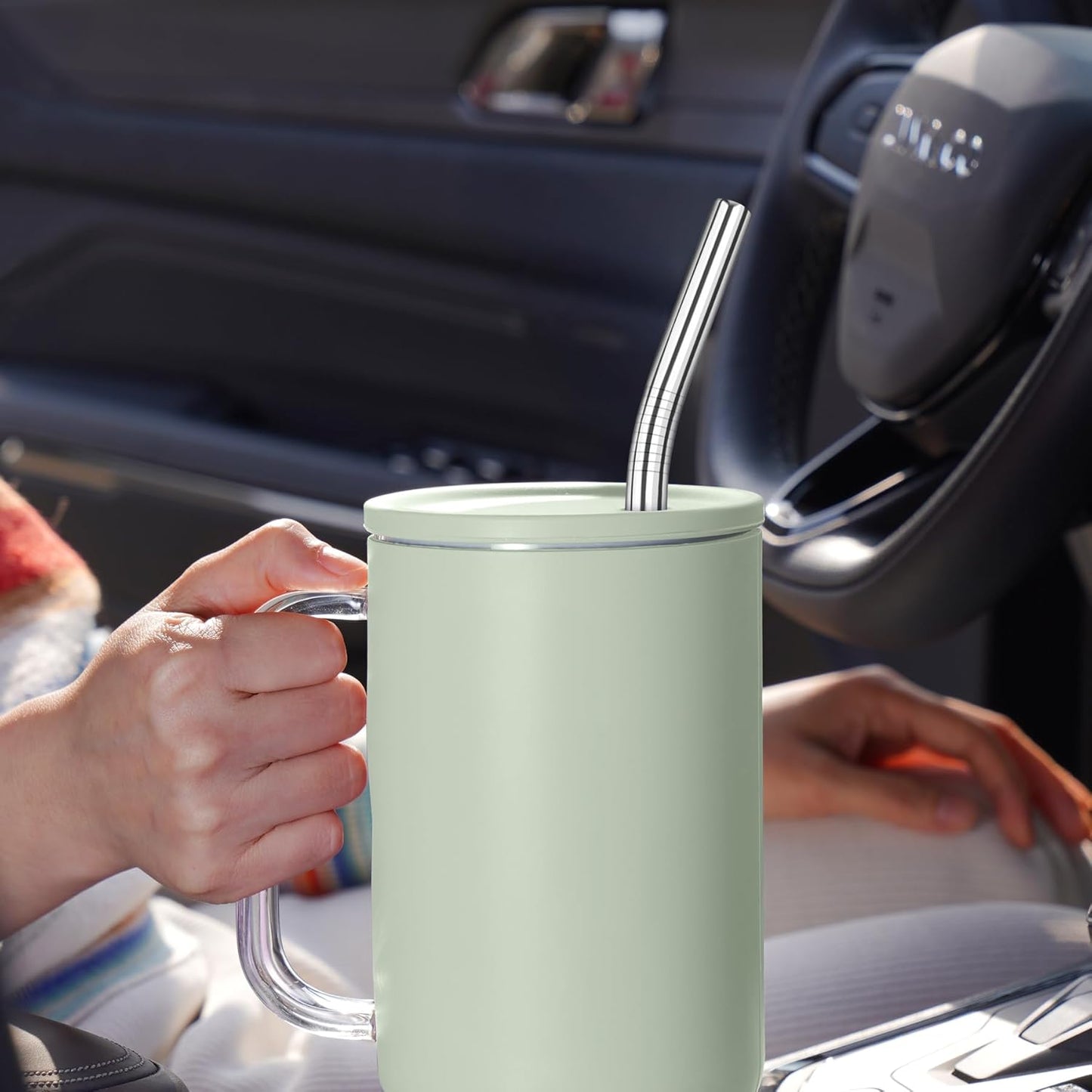 Tomorotec 40oz Straws, 14PCS Stainless Steel Replacement Straws for Stanley 40oz Adventure Quencher Travel Tumblers with Cleaning Brushes 2PCS, Food-Grade, Dishwasher Safe for Smoothies (Silver)