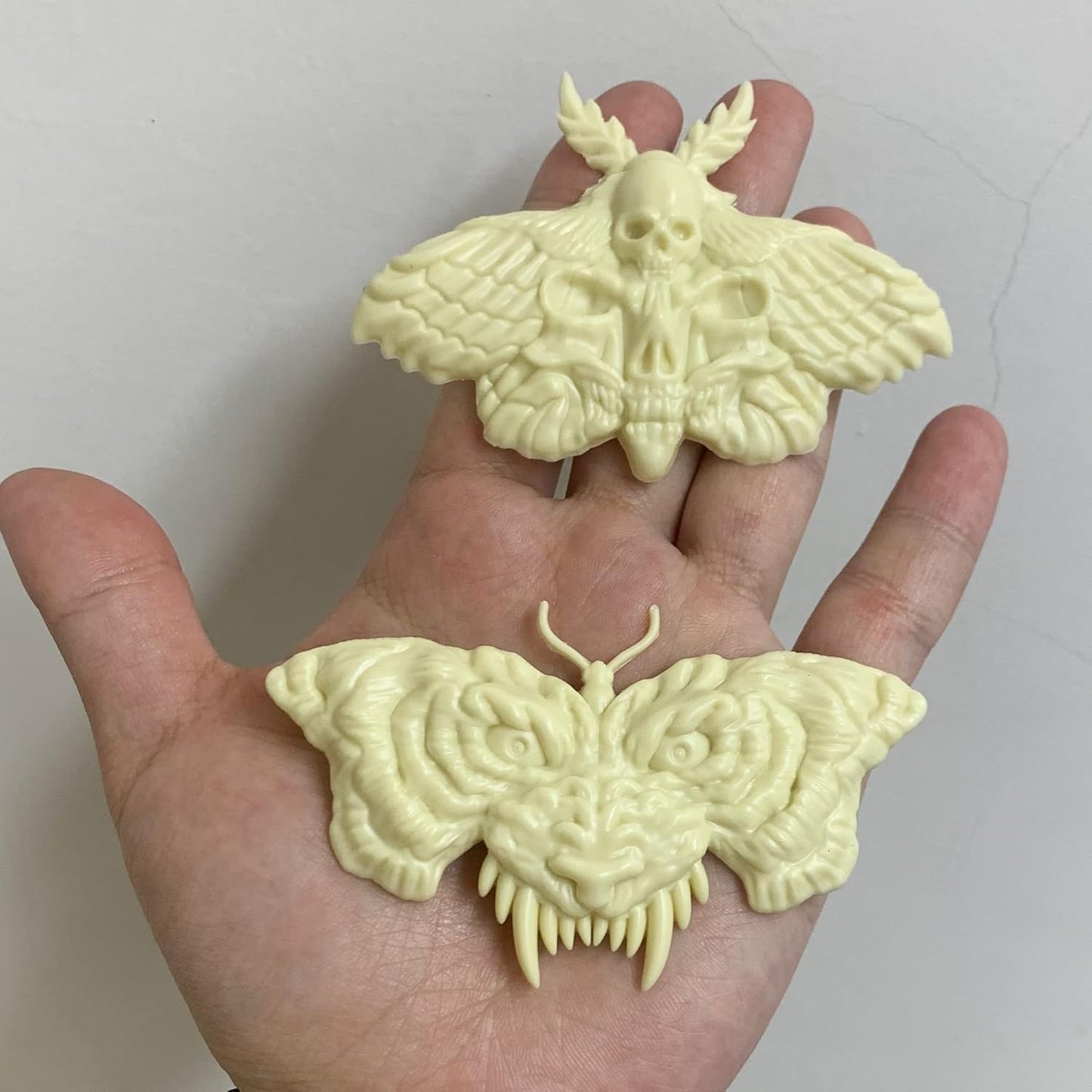 Skull Tiger Butterfly Brooch 3D Epoxy Resin Silicone Mold for Fondant Sugar Craft, Cake Topper Decorating, Polymer Clay, Plaster