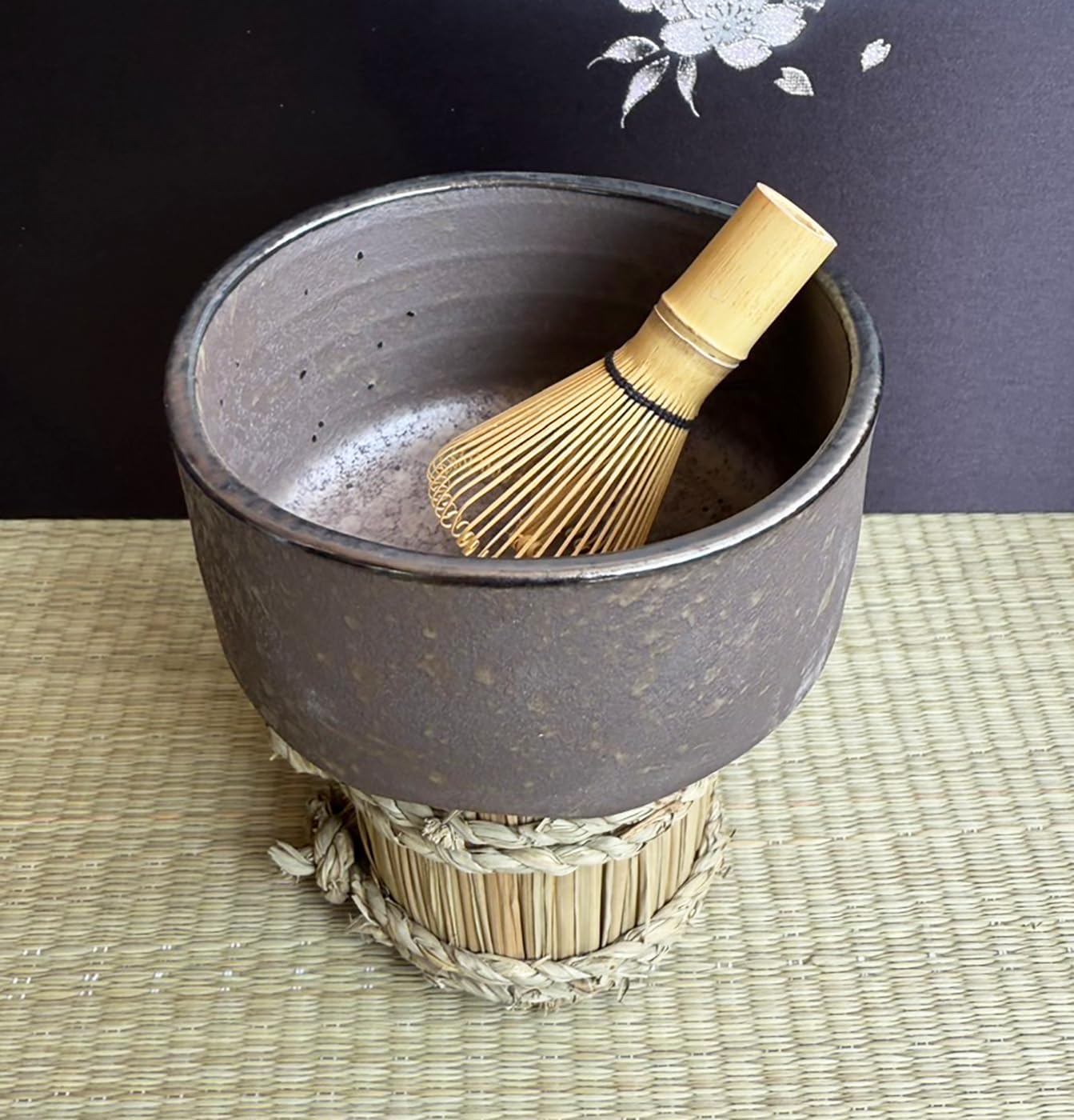 Japanese Traditional Handcrafted Mino Matcha Chawan Tea Bowl Cup Ceremony Tableware Pottery (Gin Kesshou)