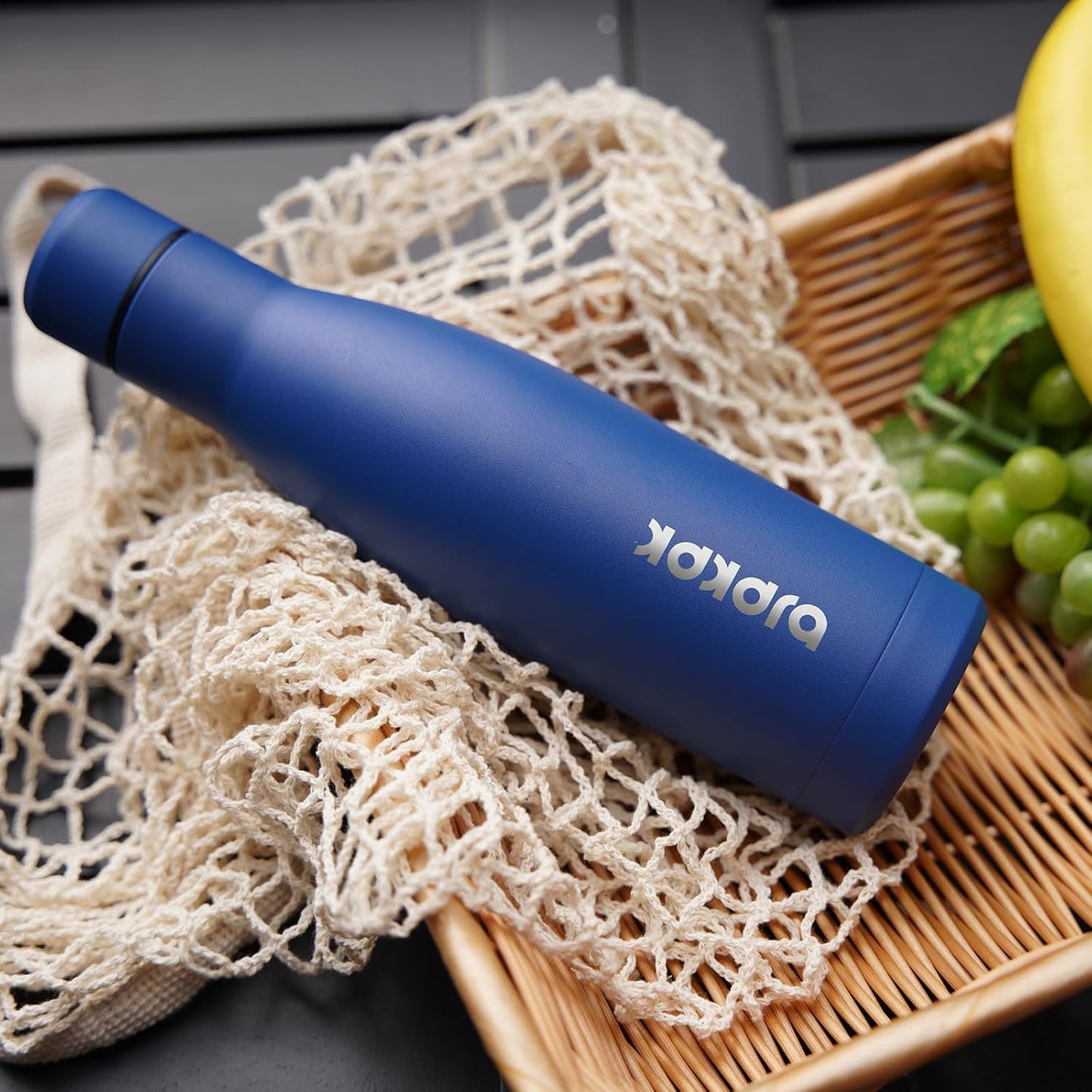 BJPKPK 25oz Insulated Water Bottle Double Wall Vacuum Insulated Stainless Steel Water Bottles for Spots Keep Cold and Hot,Sea Blue