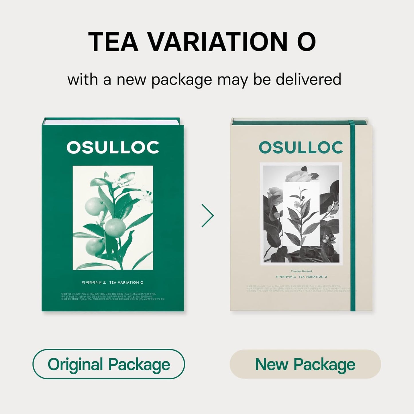 OSULLOC TEA VARIATION "O" (36 Count, 6 Types x 6 ea), Elegant & Sophisticated designed Tea Gift Set, Perfect Tea Set for your Daily Tea-Lifestyle, 6 Premium Organic Pure & Blended Tea from Jeju Island