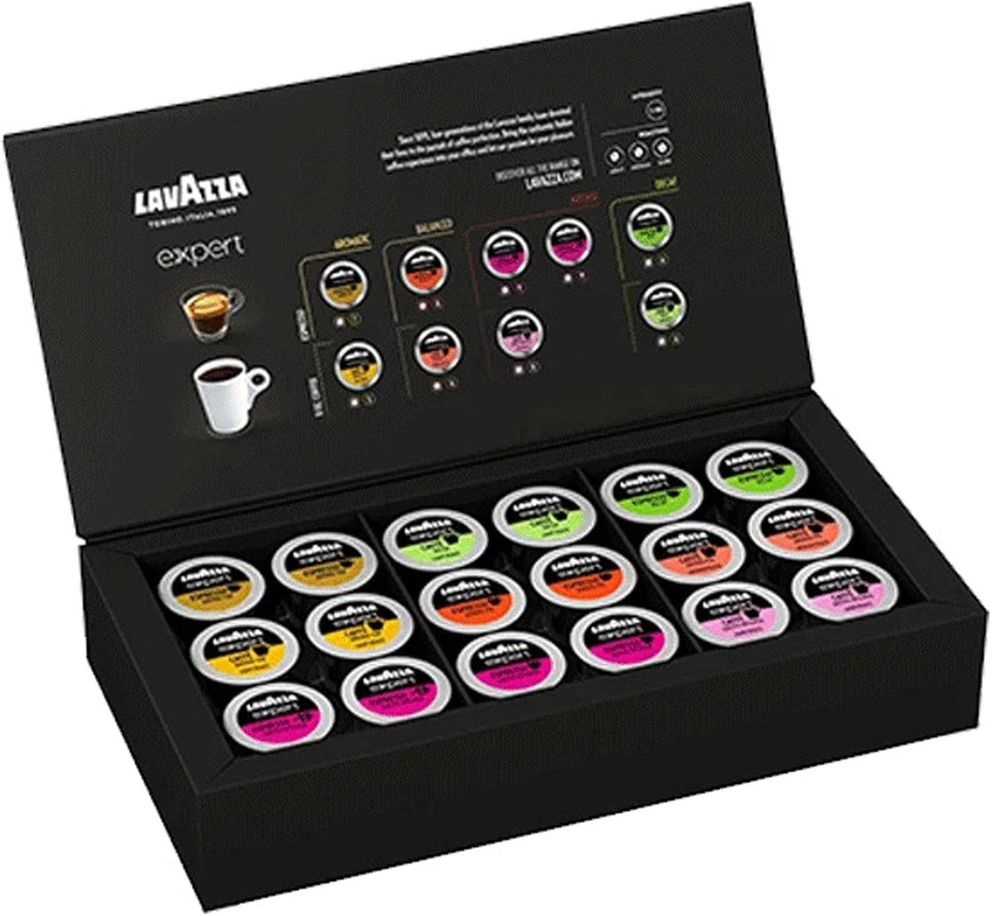 Lavazza Expert Coffee Bundle Classy Plus All-In-One Machine LB 400 + 1 Welcome Kit Pack of 36 Mixed Capsules + 1 Extra Vessel