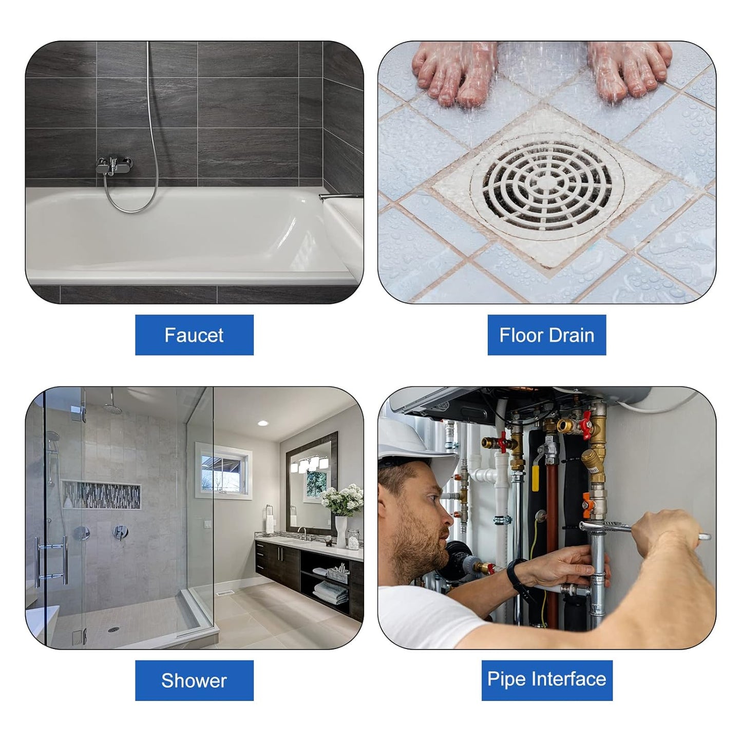 uxcell Nitrile Rubber O-Ring Assortment Kit 200 Pieces 15 Sizes Metric Sealing Gasket Set for Automotive Mechanic Plumbing, Black