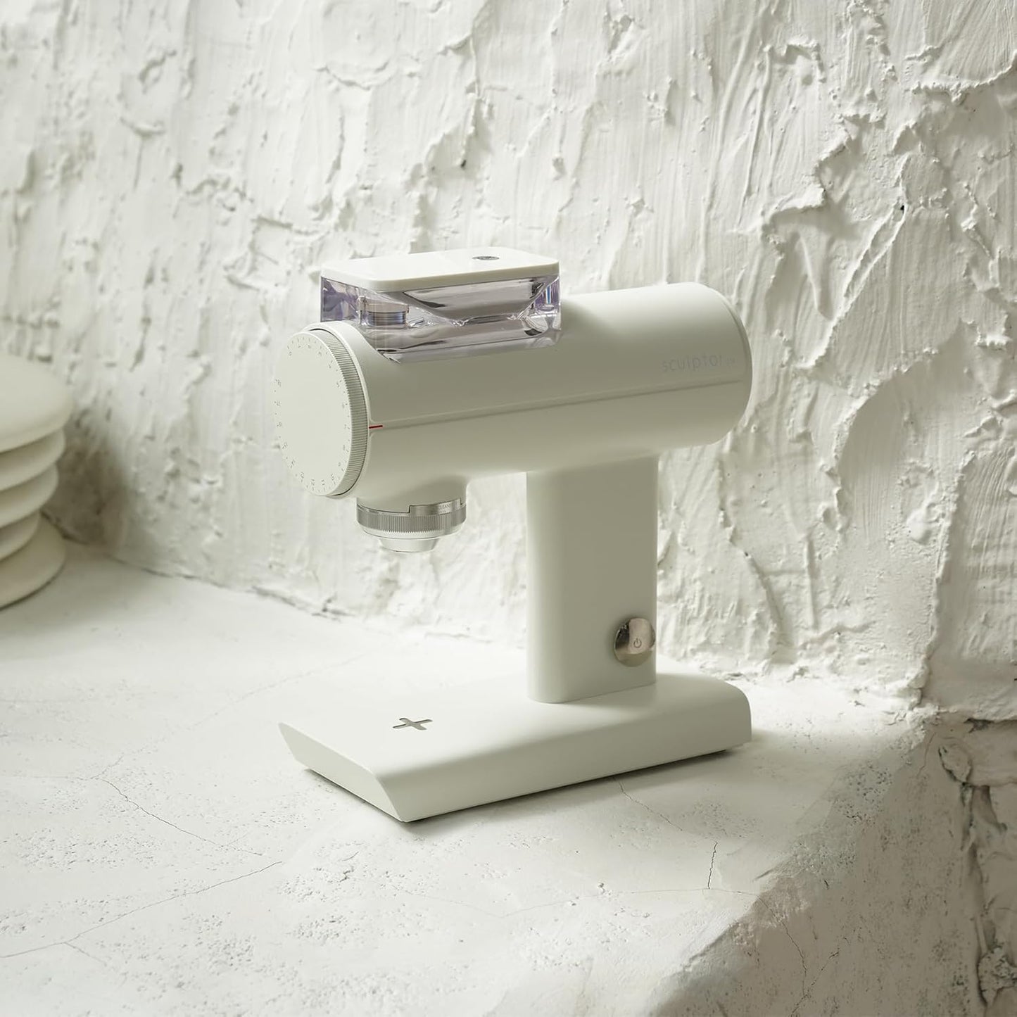 TIMEMORE Sculptor 078 Turbo Burr Coffee Bean Grinder, Electric Grinder with Stepless Coarseness Adjustment, Only Suitable for Pour over - White