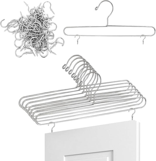 12 Pack Cabinet Door Painting Hanger 14.57 x 5.24 Painting Drying Rack with 60 Pcs Metal Screw-in Cup Hooks,Cabinet Door Drying Rack Art Drying Brackets Painter Tools