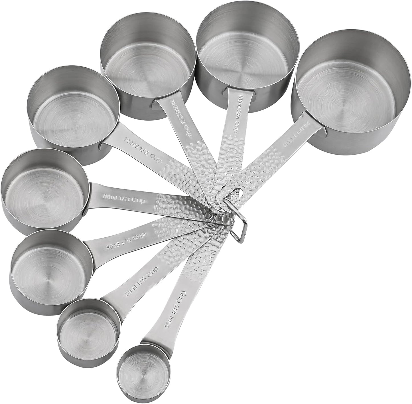 Measuring Cups and Spoons Set 20 for Dry & Liquid, Metric & US 18/8 Stainless Steel Measure Cups and Spoons Set with Leveler for Baking & Kitchen