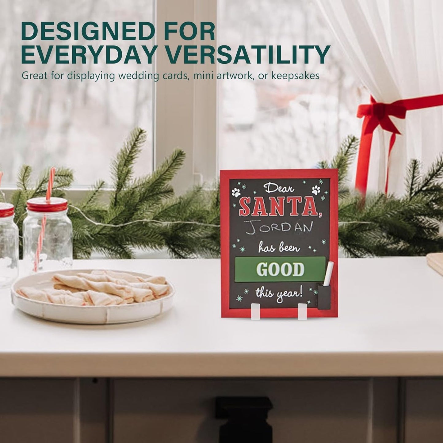 Artliving Plate Display Stands Easel Holder - 3-Inch Plastic Stand for Small Decorative Plates, Pictures and Photos - Clear (6-Pack)