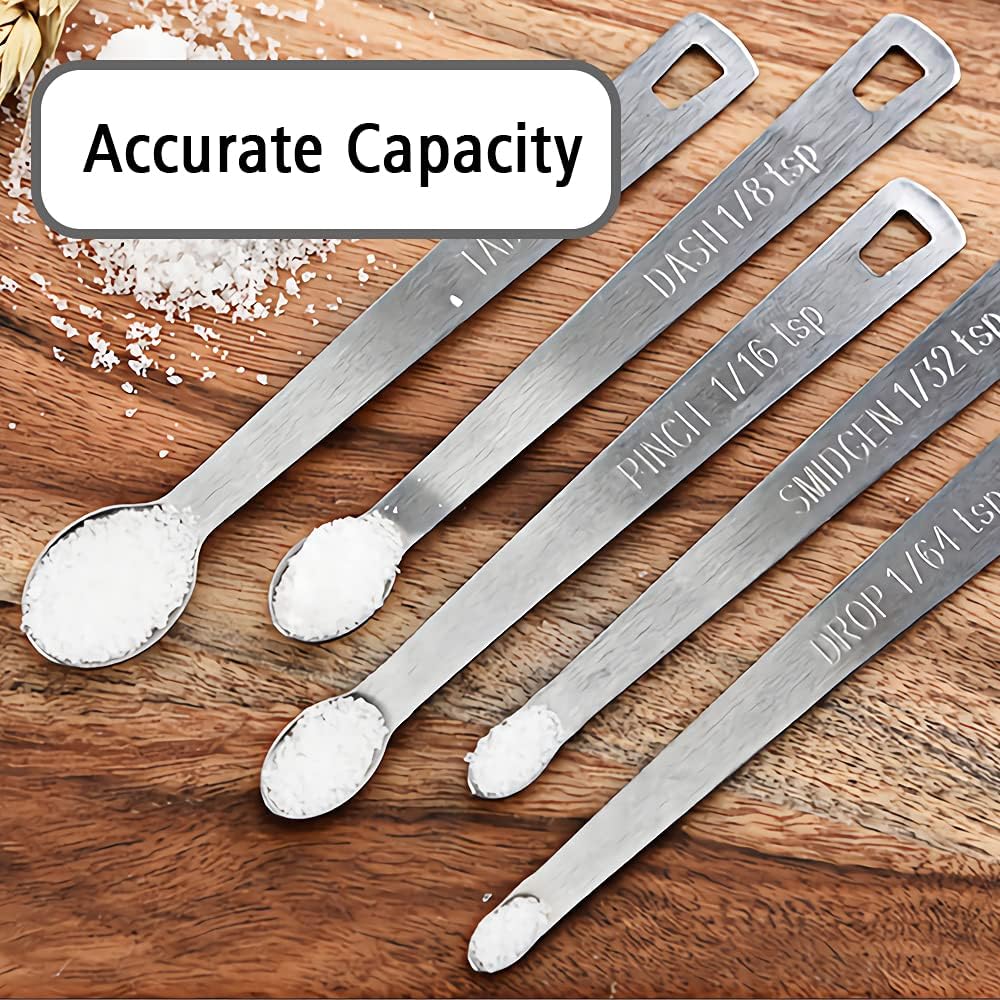 3PCS 1/4 Teaspoon(1/4tsp, 1.25 ml, Tad) Single Tiny Measuring Spoon, Small Individual Stainless Steel Measure Spoons Only