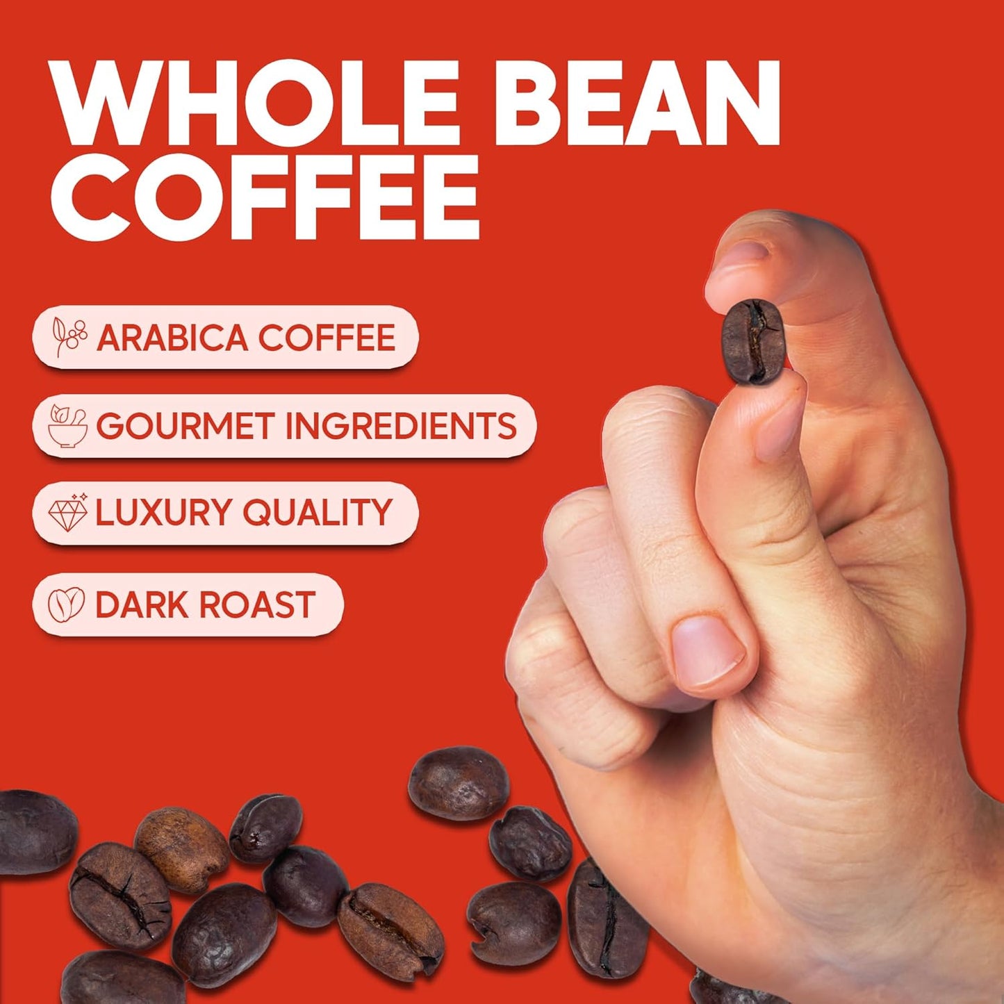 Sarasota Coffee Whole Bean Decaf | Dark Roast Gourmet Decaffeinated Coffee Beans | Low Acid, Mold Free, Specialty Grade Bulk Beans | 5lb (80 oz)