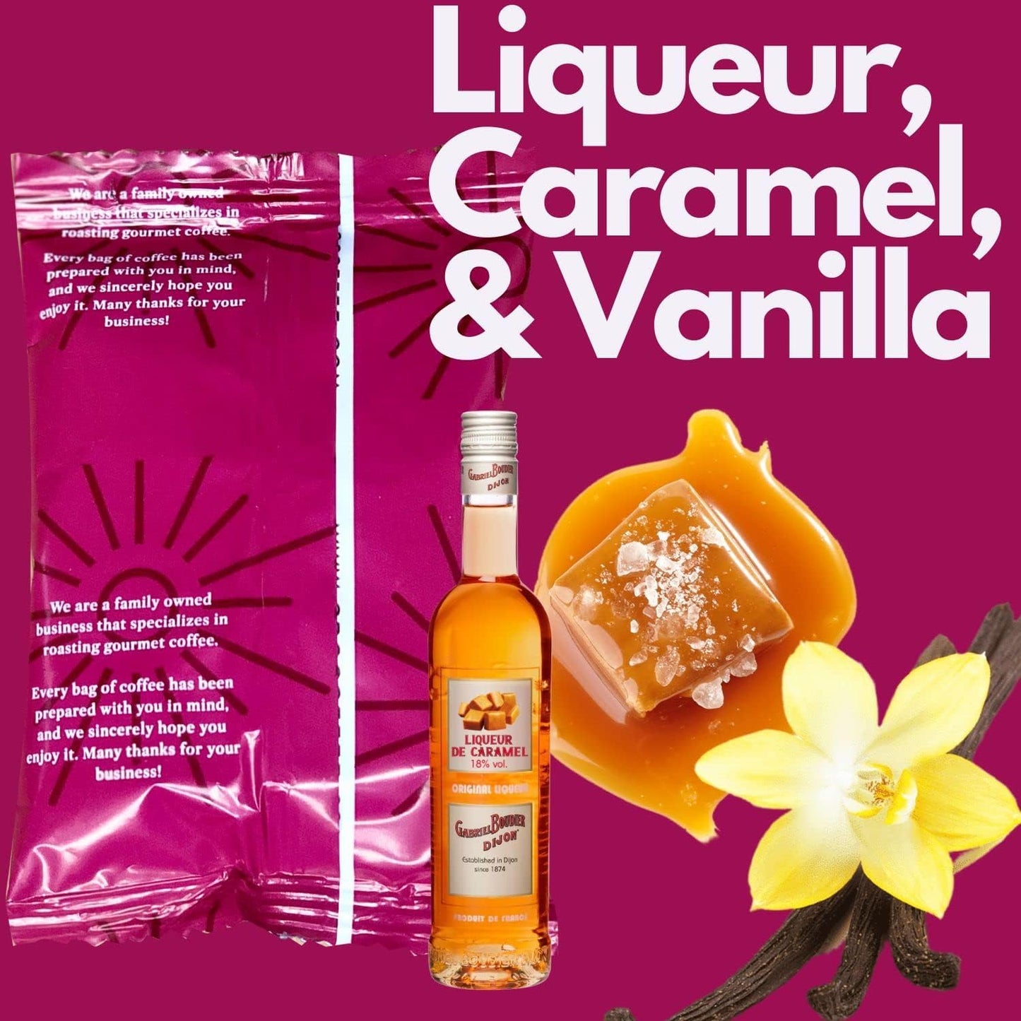 Sarasota Coffee Ground Packets | Gourmet Flavored Medium Roast Bulk Coffee Packs | Jamaican Me Crazy | Low Acid Mold Free Singles Individual Pouches for 12 Cup | 1.5 Ounce Bags, 42 Count