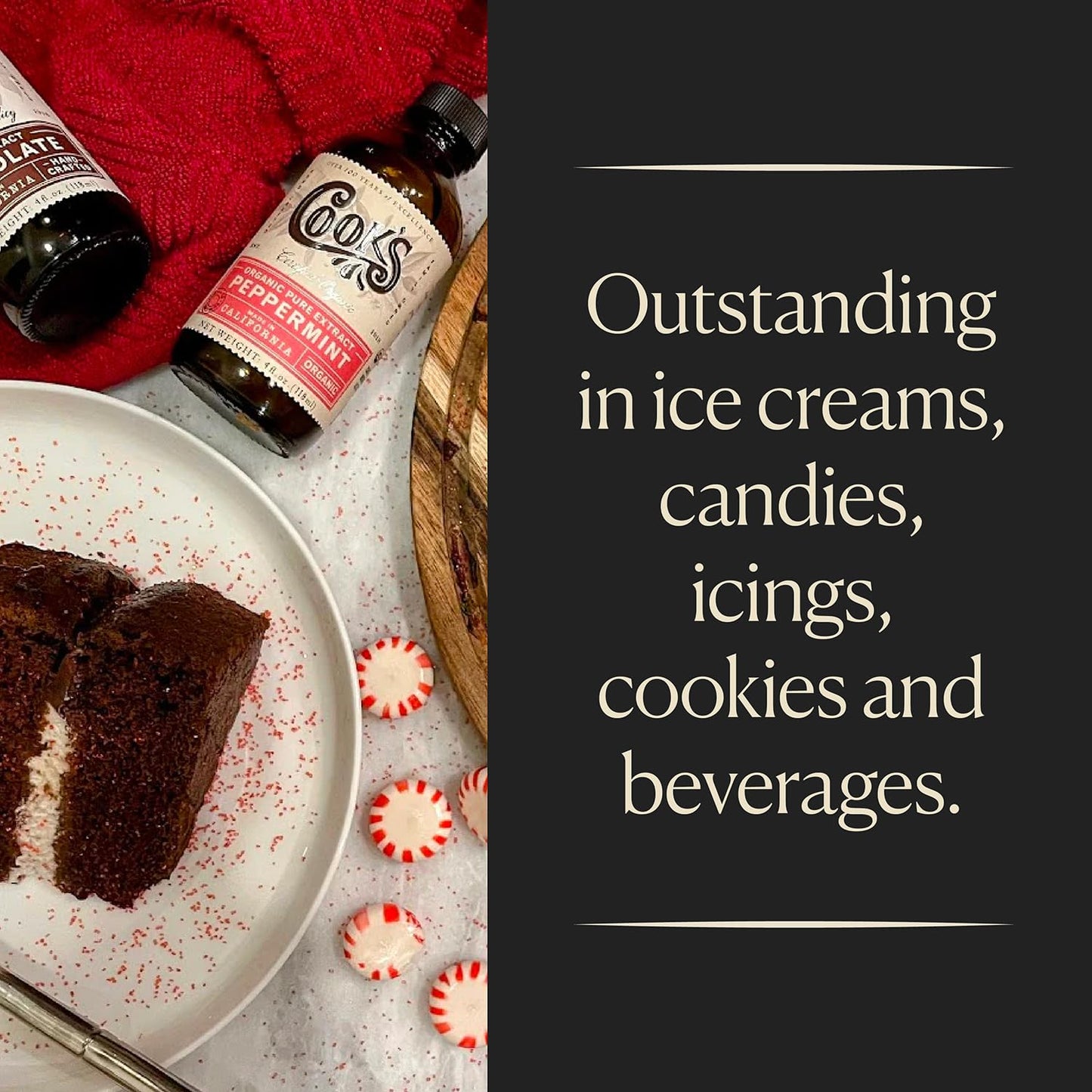 Cook's Organic Peppermint Extract 32 oz