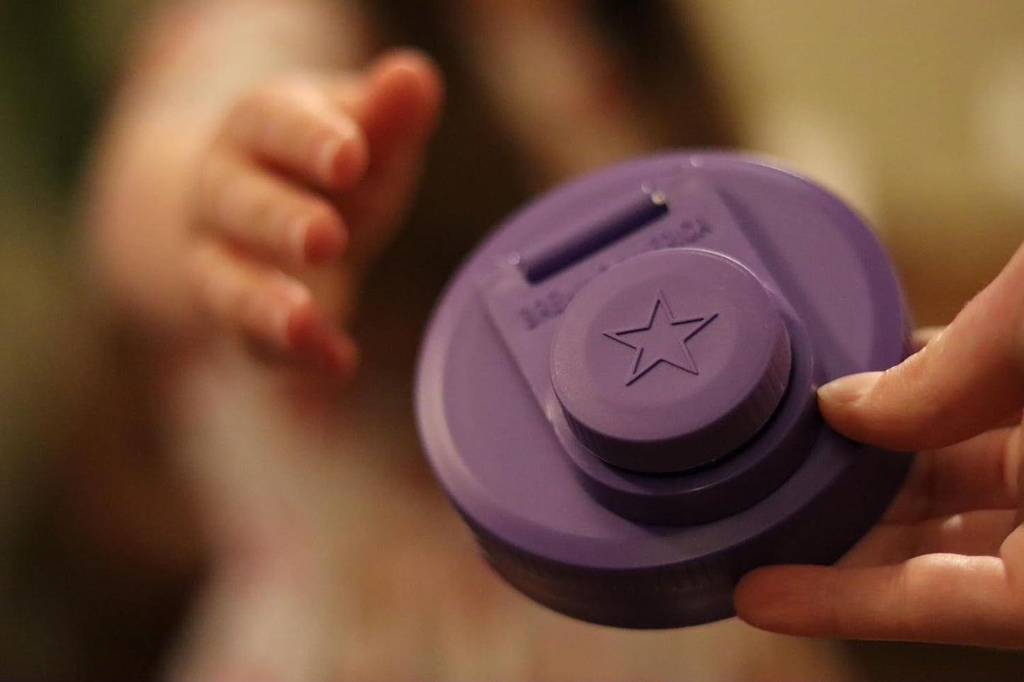 Brewing America Creamer Jar with Pouring Lid, 1 Pint (16 oz) Mason Jar with Purple Wide Mouth Pour Lid, for Milk, Sugar, and Cream, 1-Pack (Violet Purple)