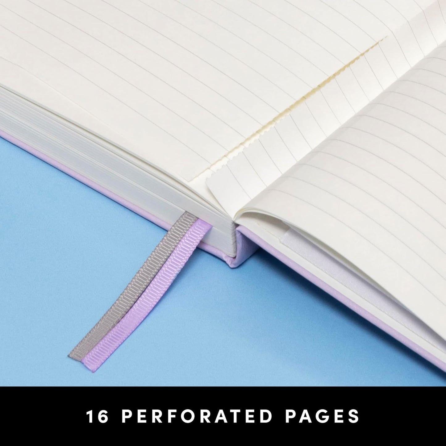 PAPERAGE Lined Journal Notebook, (Blush), 252 Pages, Medium 5.6 in x 8 in - 100 GSM Thick Paper – Hardcover Journaling Notebook for Work, School & Note Taking