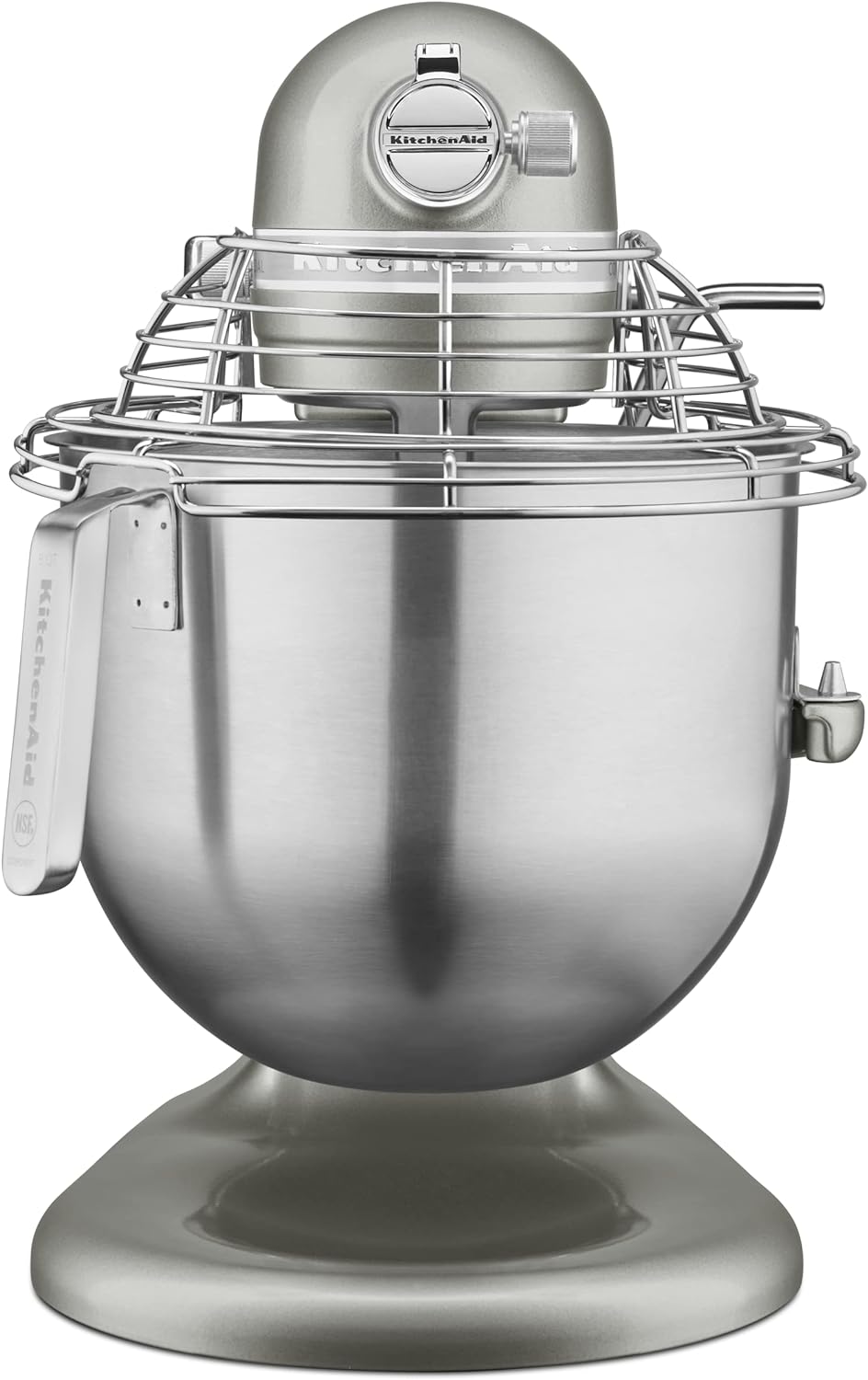 KitchenAid KSMC895CU 8-Quart Commercial Countertop Mixer with Bowl Guard, 10-Speed, Gear-Driven, Contour Silver