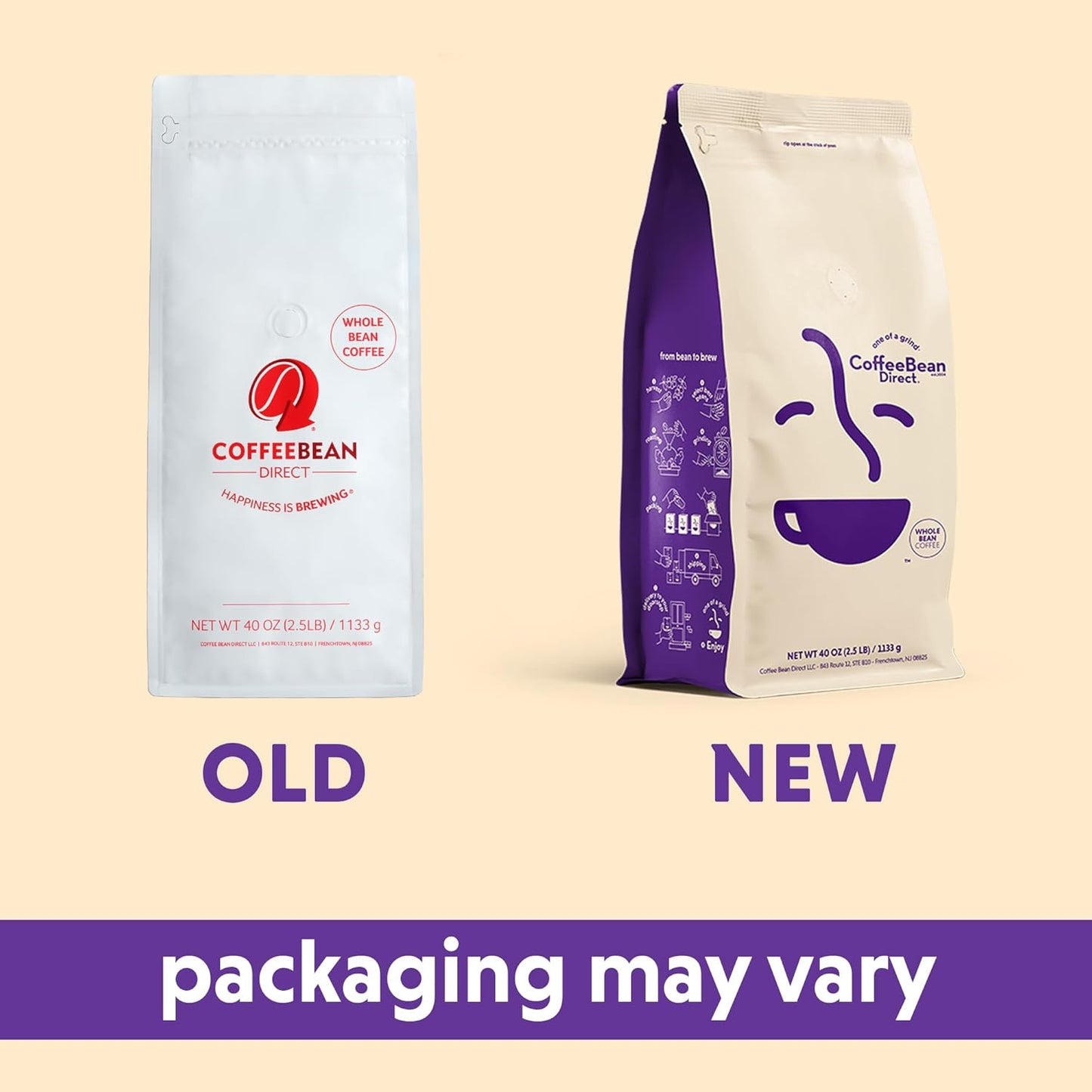 Coffee Bean Direct Jamaican Me Crazy® Flavored, Whole Bean Coffee, 2.5 Pound Bag (Pack of 1)