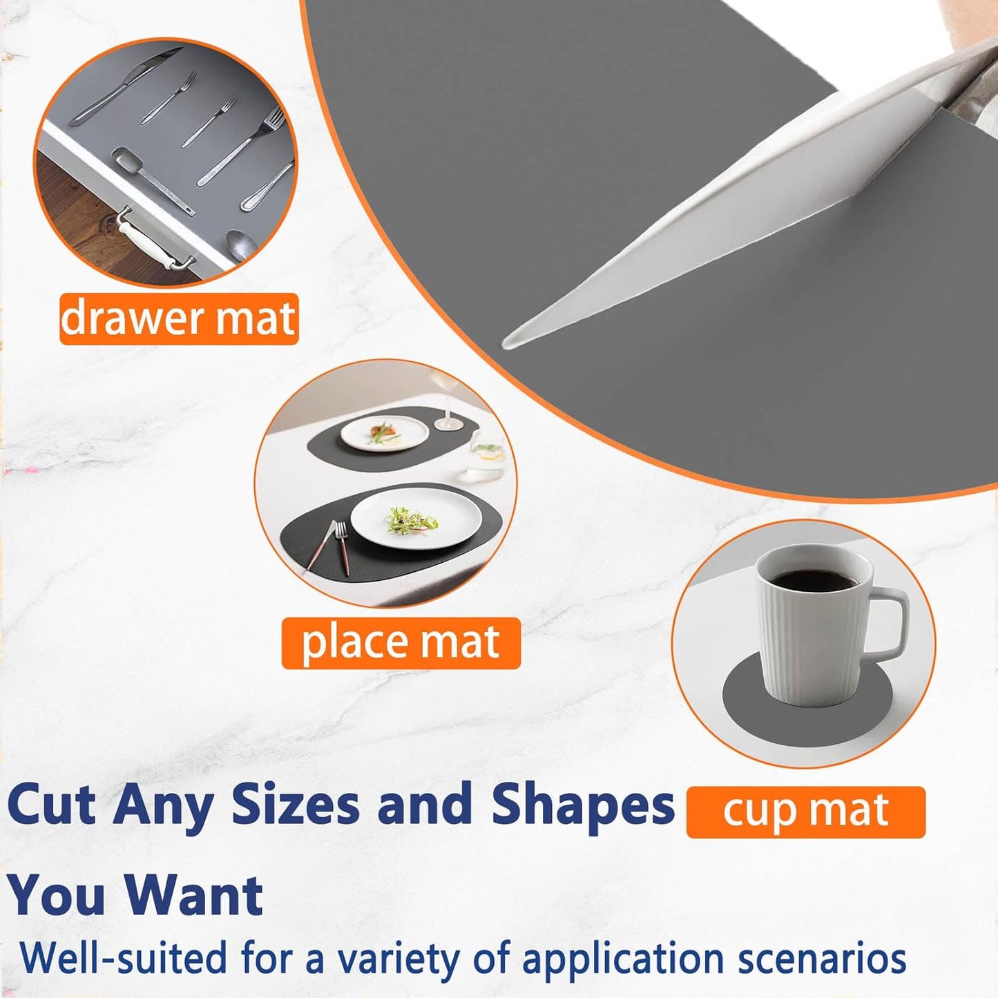 47.3''x23.6''(120cmx60cm) Extra Large Silicone Mat for Kitchen Counter, Heat Resistant Countertop Protector, Non-Slip Waterproof Kitchen Island Mat, Easy to Clean, Green