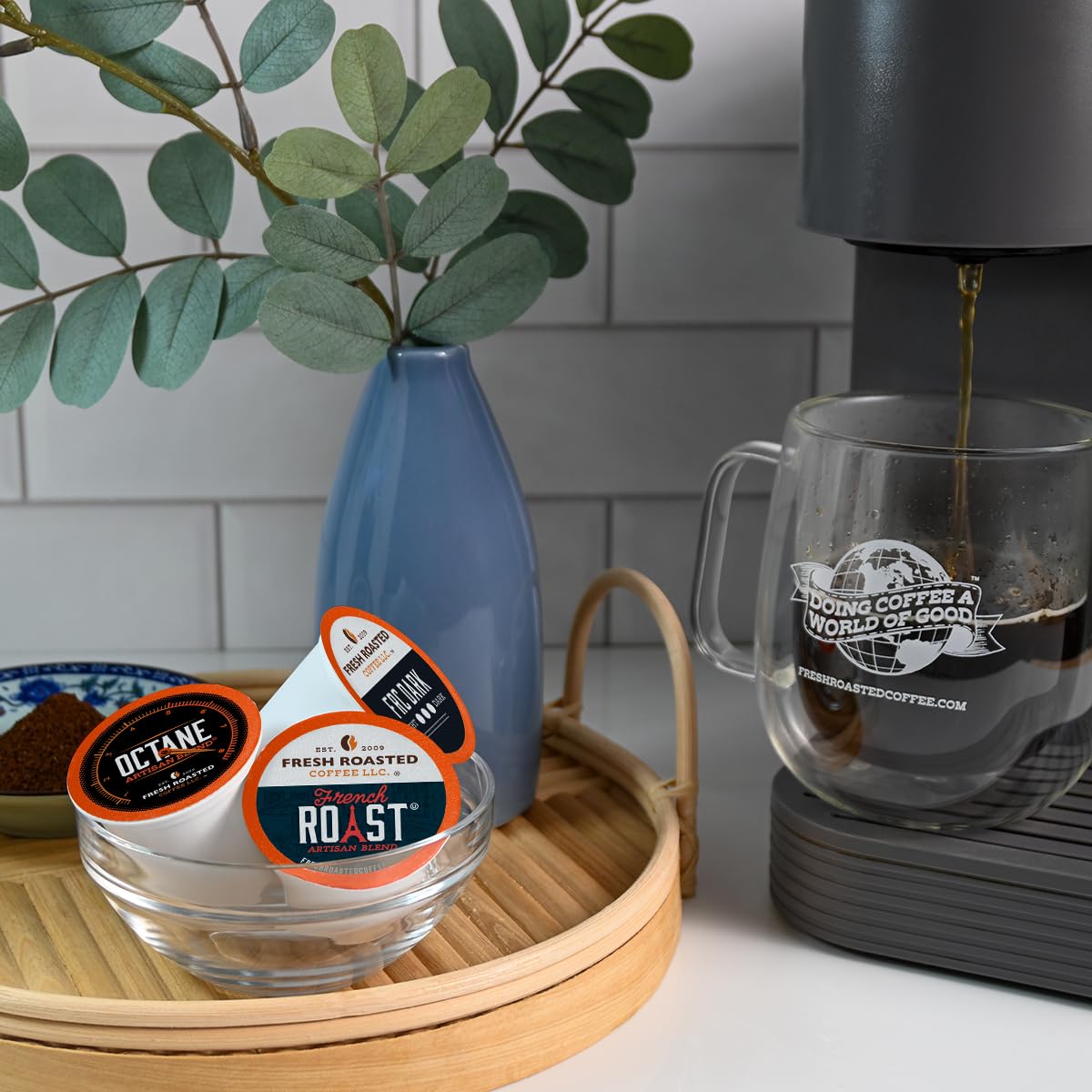 Fresh Roasted Coffee, Dark Roast Big Box Variety Pack, K-Cup Compatible, 48 Count