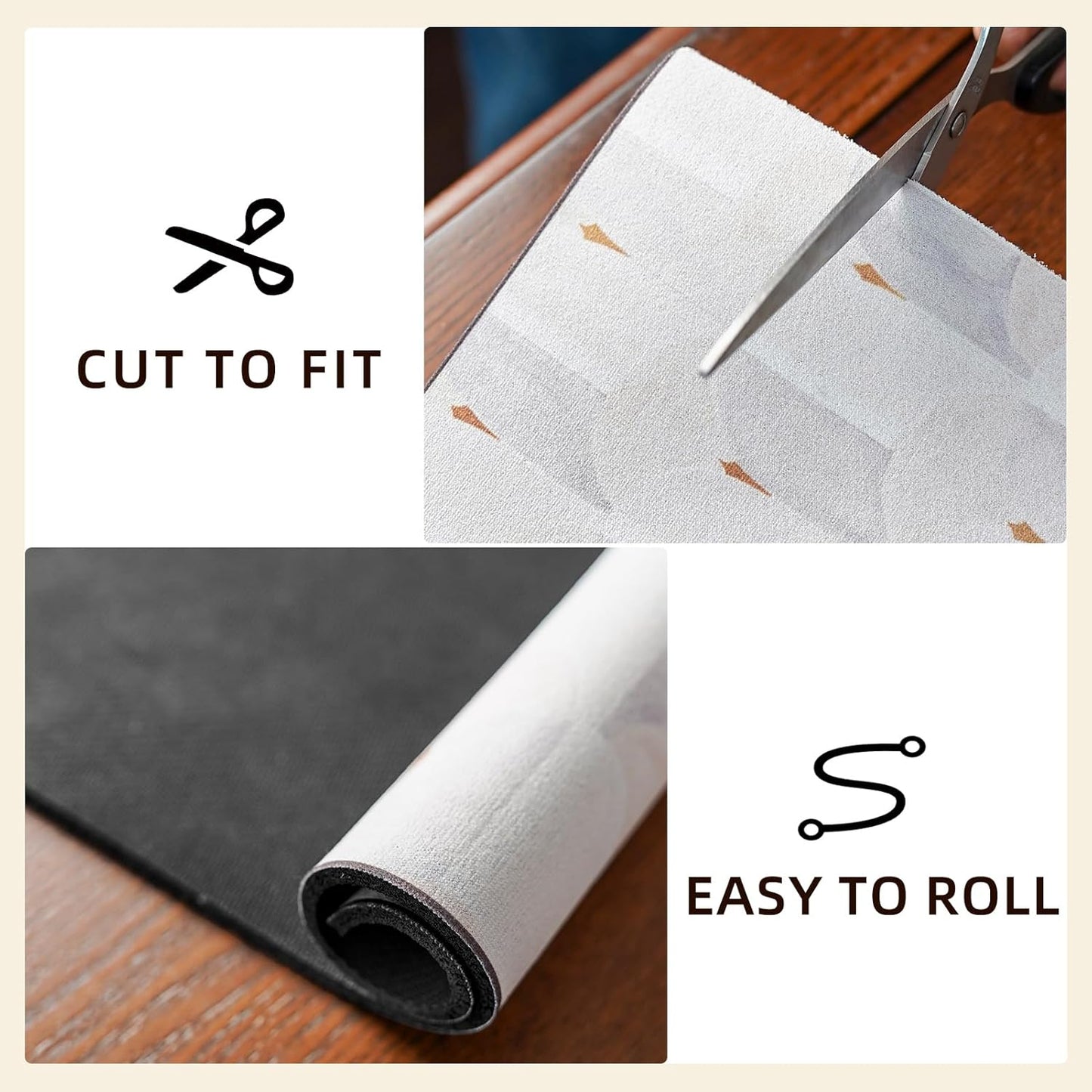 Dish Drying Mat Diatomaceous Earth Soft Coffee Mat Absorbent Silicone Kitchen Counter Mat for Home Kitchen Bathroom Coffee Bar (Sector Geometry, 16 x 24 Inches)