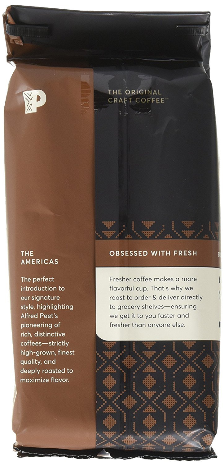 Peet's Coffee House Blend, Dark Roast Ground Coffee, 12 Ounce Bag (Pack of 2) Packaging May Vary Bright, Lively, and Balanced Dark Roast Blend of Latin American Coffees, Deep Roasted, Hint of Spice