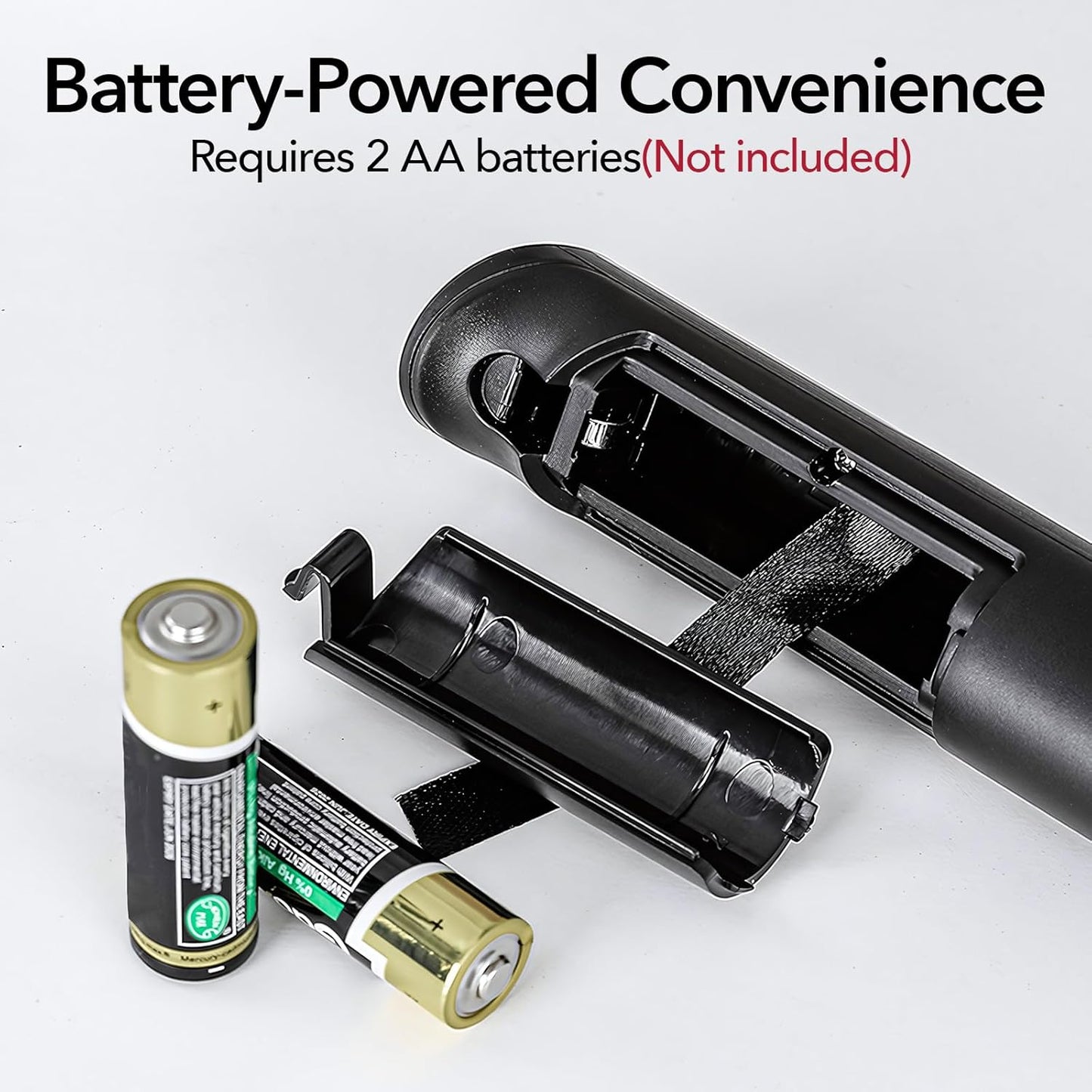 YARRAMATE Electric Milk Frother Wand, Fast Battery Operated Coffee Mixer, Handheld Drink Stirrer, Whisk Foam Maker for Lattes, Cappuccino, Matcha, Hot Chocolate (Black)