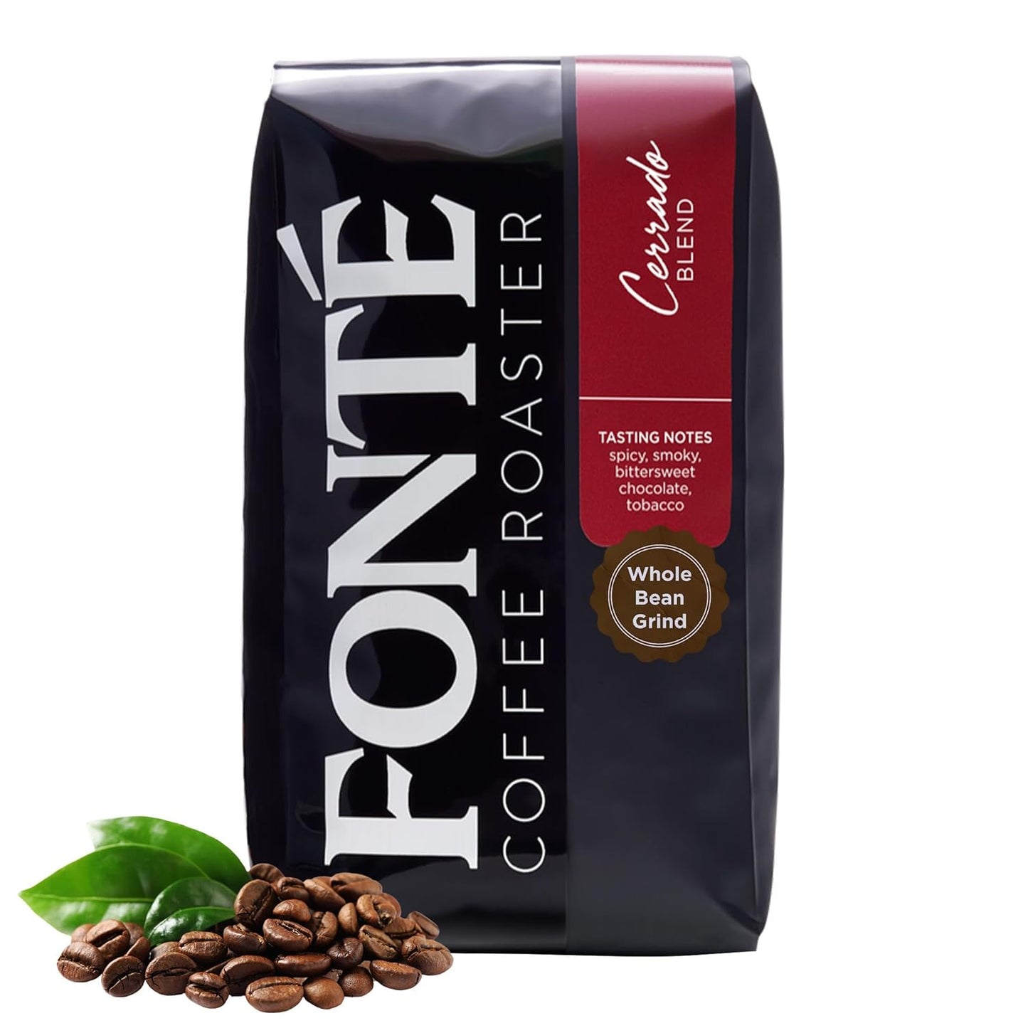 Fonte Coffee Roaster - Whole Bean Coffee - Medium-Dark Fresh Roast - Roasted in Seattle - Single Origin - 12 oz - Spicy, Smoky, Bittersweet Chocolate, Peat - Cerrado