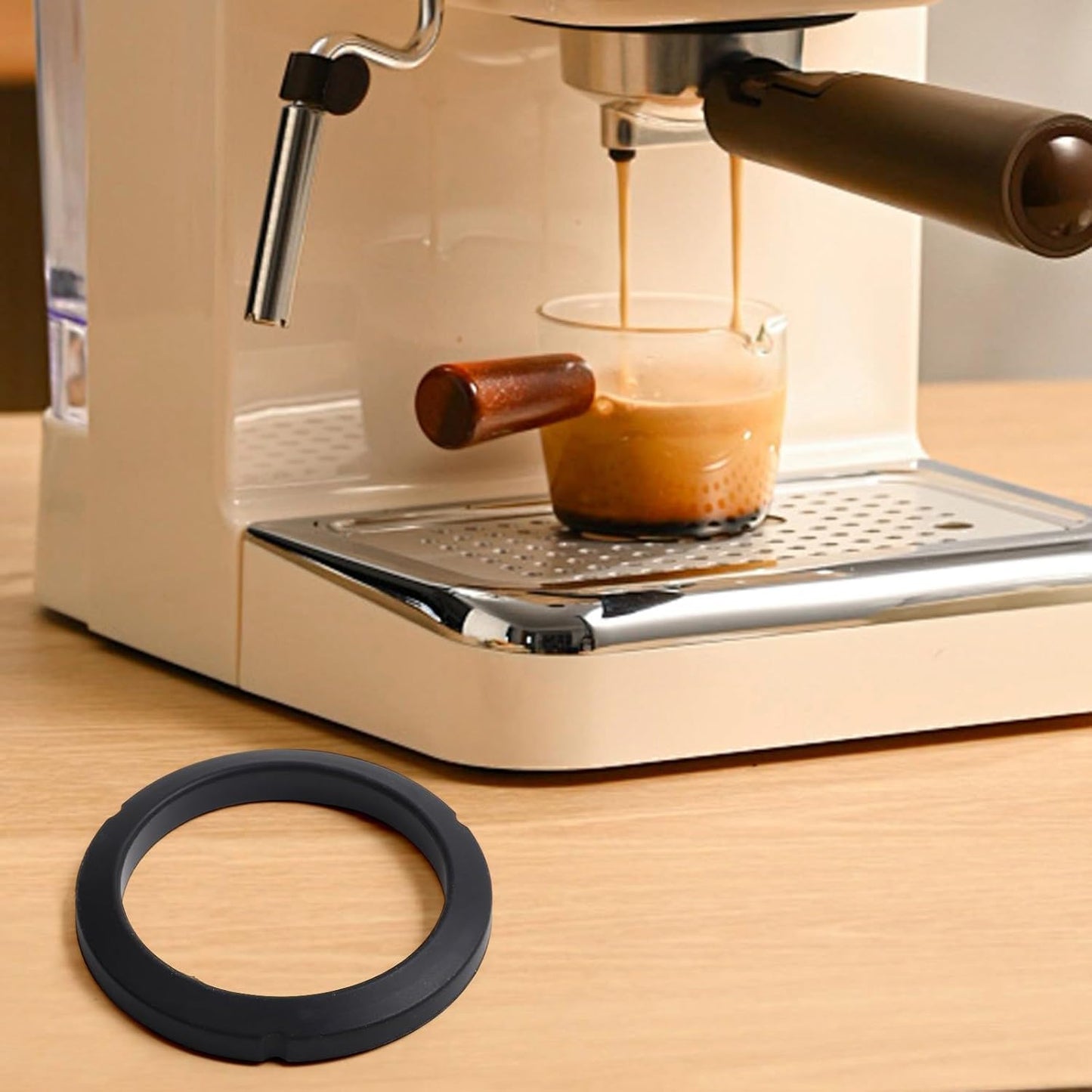 Group Head Seal Gasket For Bezzera, Espresso Machines Group Nozzle Connector Gasket O-Ring, Silicone Replacement 73X56x10mm(2 pack)