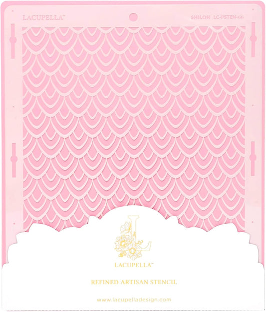 Cake Decorating Stencil for Tall Buttercream Cake, Royal Icing, Ganache, Paint, Airbrush (Shiloh)