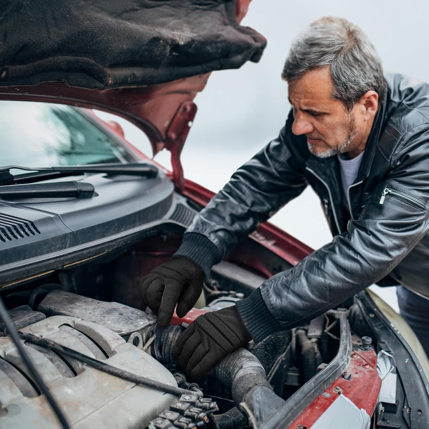 KAYGO Insulated Mechanic Work Gloves,KG127W Winter Thermal Safety Work Gloves for Men and Women, Double Lining,Heavy duty,Improved dexterity,Excellent Grip,Ideal for outdoor jobs,M