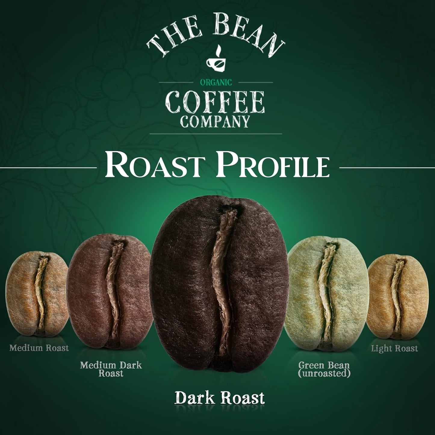 The Bean Organic Coffee Company Il Espresso, Classic Dark Roast, Whole Bean Coffee, 5-Pound Bag