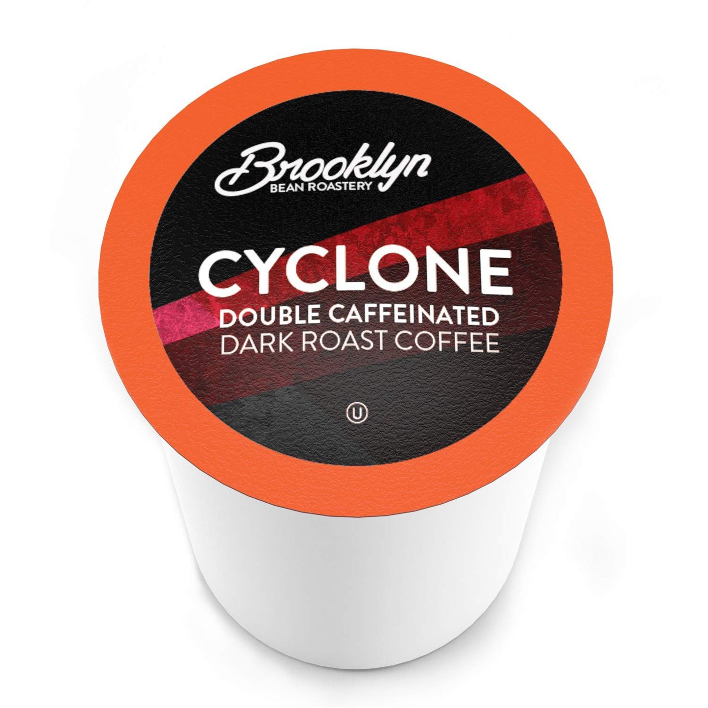Brooklyn Beans Cyclone Gourmet Coffee Pods - Compatible with Keurig K Cup Brewers Including 2.0 Machines, 40 Count, Strong and Intense Double Caffeine