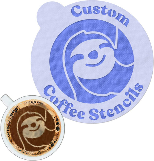 Stencil Stop Custom Coffee Stencil - Customizable for Business Logos, Faces, Images - 14 Mil Mylar Plastic (3.5 x 3.5 inches - 25 Pack)