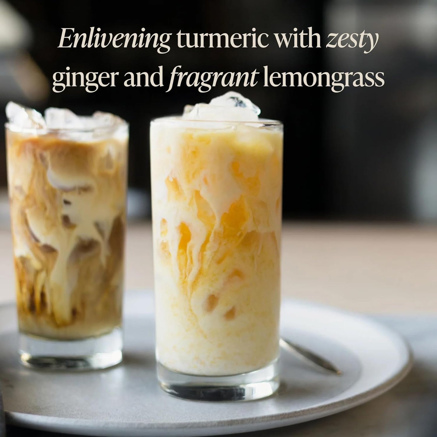 Rishi Tea Turmeric Ginger Chai Latte - Organic Herbal Tea Concentrate with Ayurvedic Ginger, Easy-to-Serve Hot or Iced Caffeine Free Chai Mix - 32 oz Carton, 8 Servings (Pack of 3)