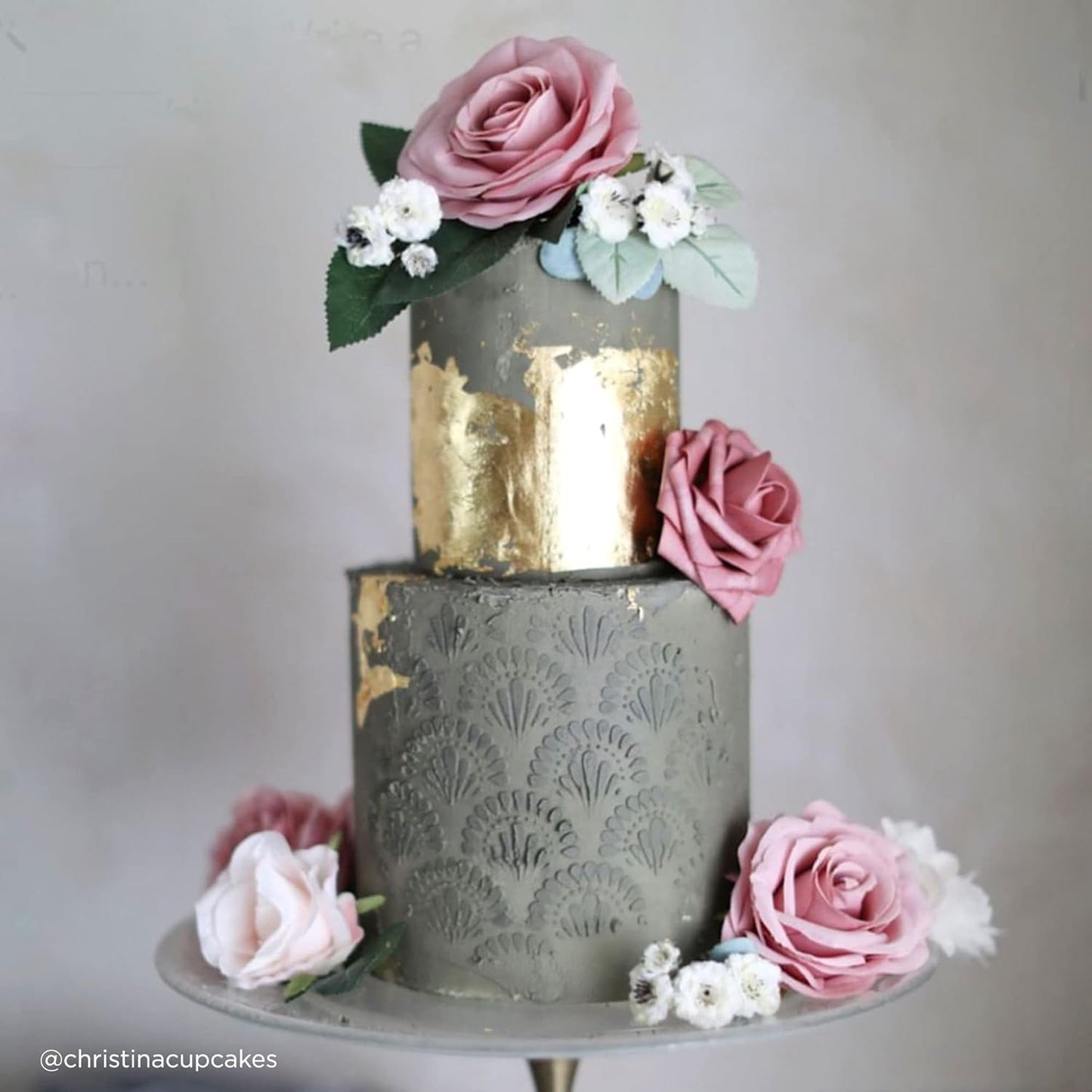 Cake Stencil for Buttercream Cake, Royal Icing, Ganache, Painting, Art and Crafts (BEA)