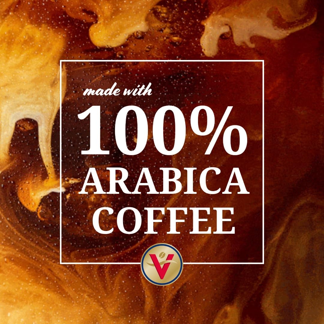 Victor Allen's Coffee White Chocolate Caramel Flavored Cappuccino, 42 Count, Single Serve Cups for Keurig K-Cup Brewers