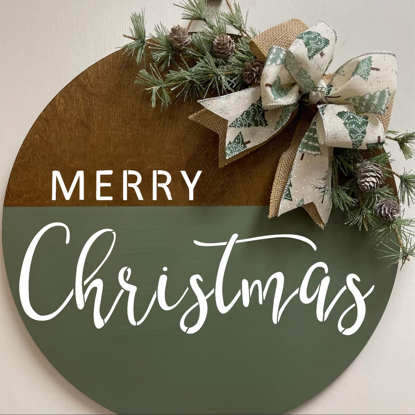 Christmas Stencils for Painting Doormat 27"x16" Large Christmas Stencils for Crafts Reusable Welcome Holiday Drawing Templates for Wood Fabrics Door Mat Window Glass Winter Decor