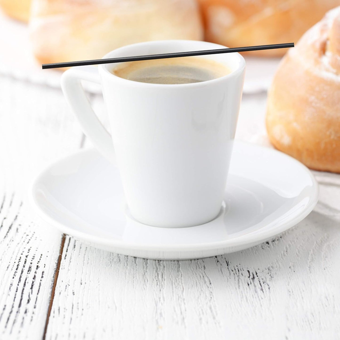 Coffee Stirrers Sticks, Disposable Plastic Drink Stirrer Sticks, 1000 Stirrers, Use It As A Coffee Straws Or A Cocktail Mixers (Black, 5-Inch (Pack of 1)