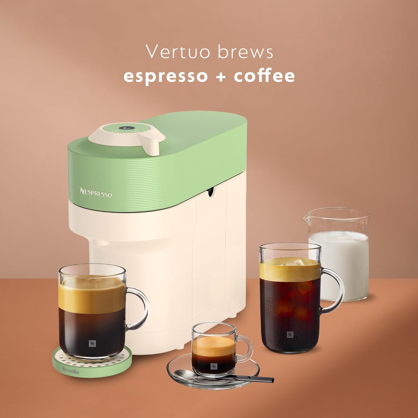 Nespresso Vertuo Pop+ Summer Limited Edition by Breville, Pistachio