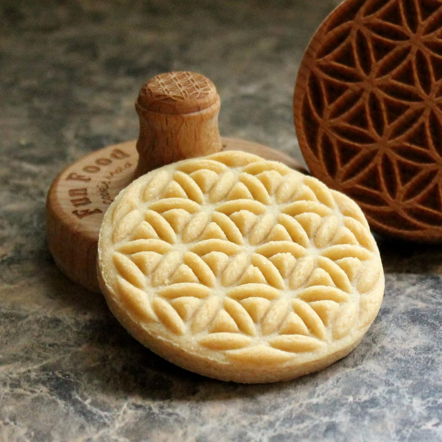 Wood Cookie Stamp, 2.5 Inch (Seed of Life CS-007)