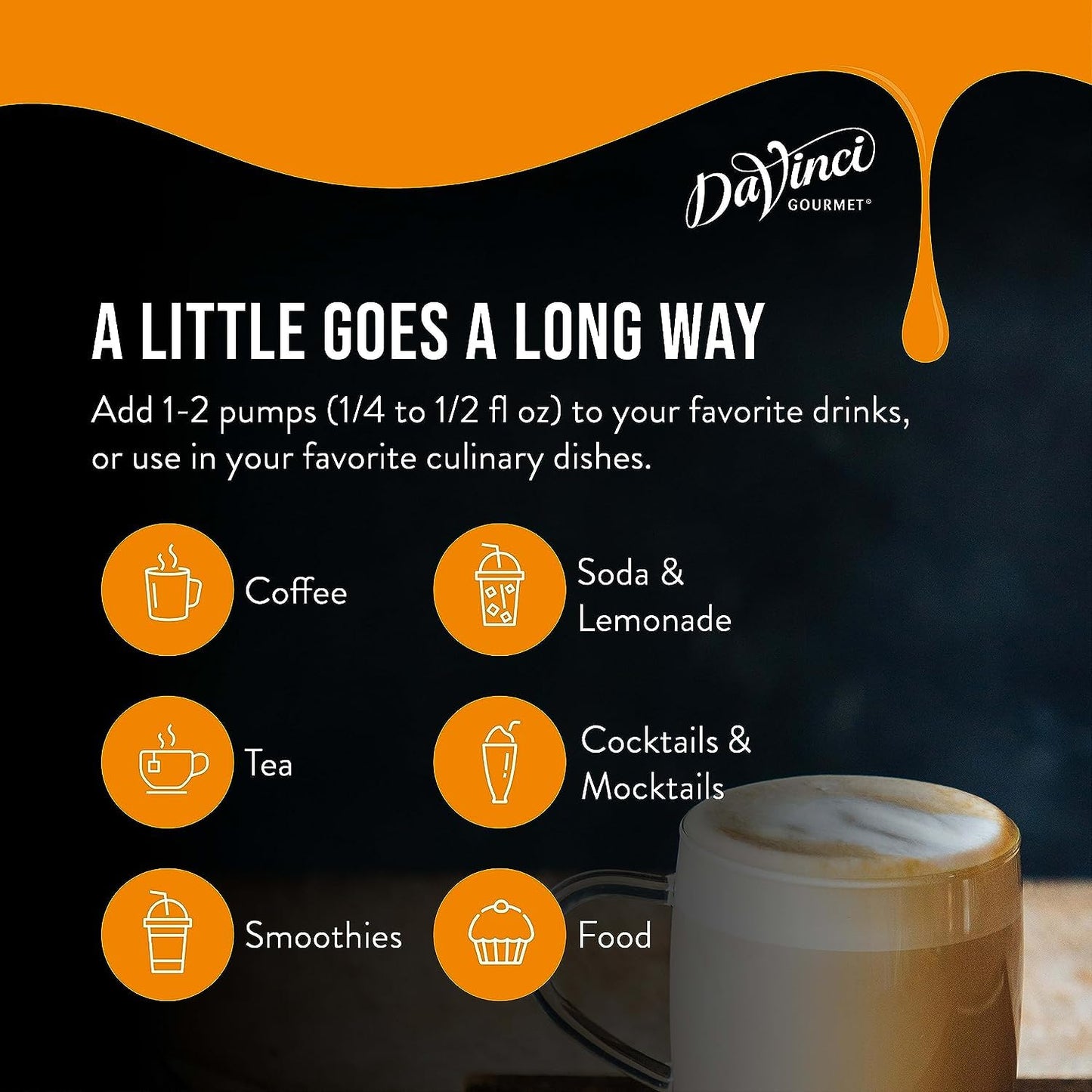 DaVinci Gourmet Classic Pumpkin Pie Syrup, 25.4 Fluid Ounces (Pack of 4)