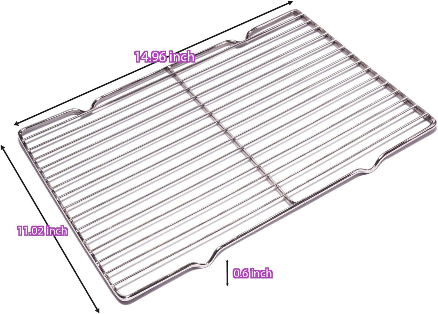 2Pcs Stainless Steel Cooling Racks, Cooling Racks for Cooking and Baking, Cookie Cooling Rack, Oven Cooling Racks for Cooking
